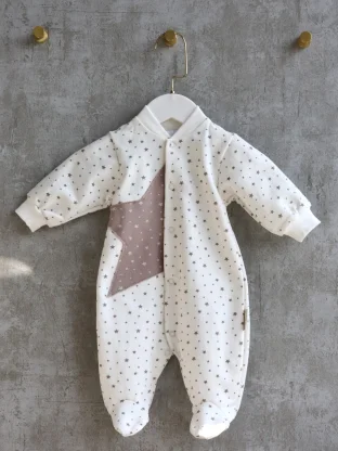 Комбинезон Звезда ( футер) молочный  арт.1365/022